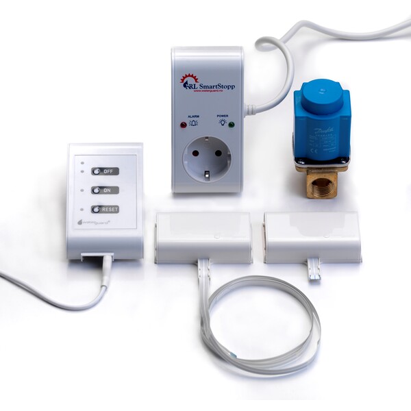 Waterguard Smart Stop med veggpanel, ventilstyring og trådløs sensor